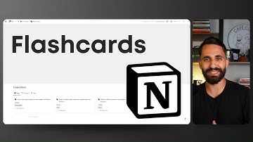 Flashcards with Notion | Free Template by @cafecomnotion