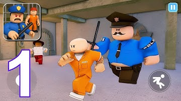 Obby Jail Escape Parkour - Barry Prison Escape Gameplay Walkthrough Part 1 (Android, iOS)