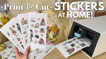 how to print and cut stickers at home • ALL-IN-ONE sticker printer & cutter
