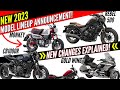 New 2023 honda motorcycles released lineup announcement review monkey rebel cb1000r  gold wing
