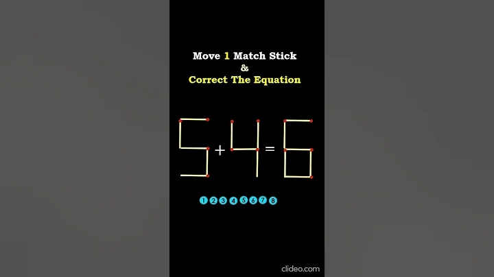 #viralshorts #shorts #matchsticks  #puzzle PUZZLE 28 MOVE 1 Match Stick & Correct The Equation