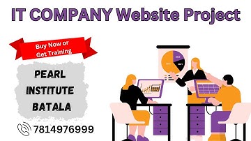 🚀 IT Company Website Project | Developed by PEARL INSTITUTE BATALA | Buy Now or Take Training 💻✨