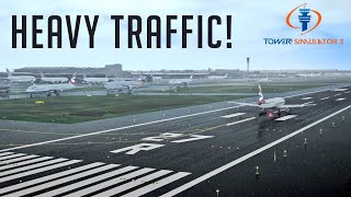 Crazy Traffic in Heathrow | Tower! Simulator 3