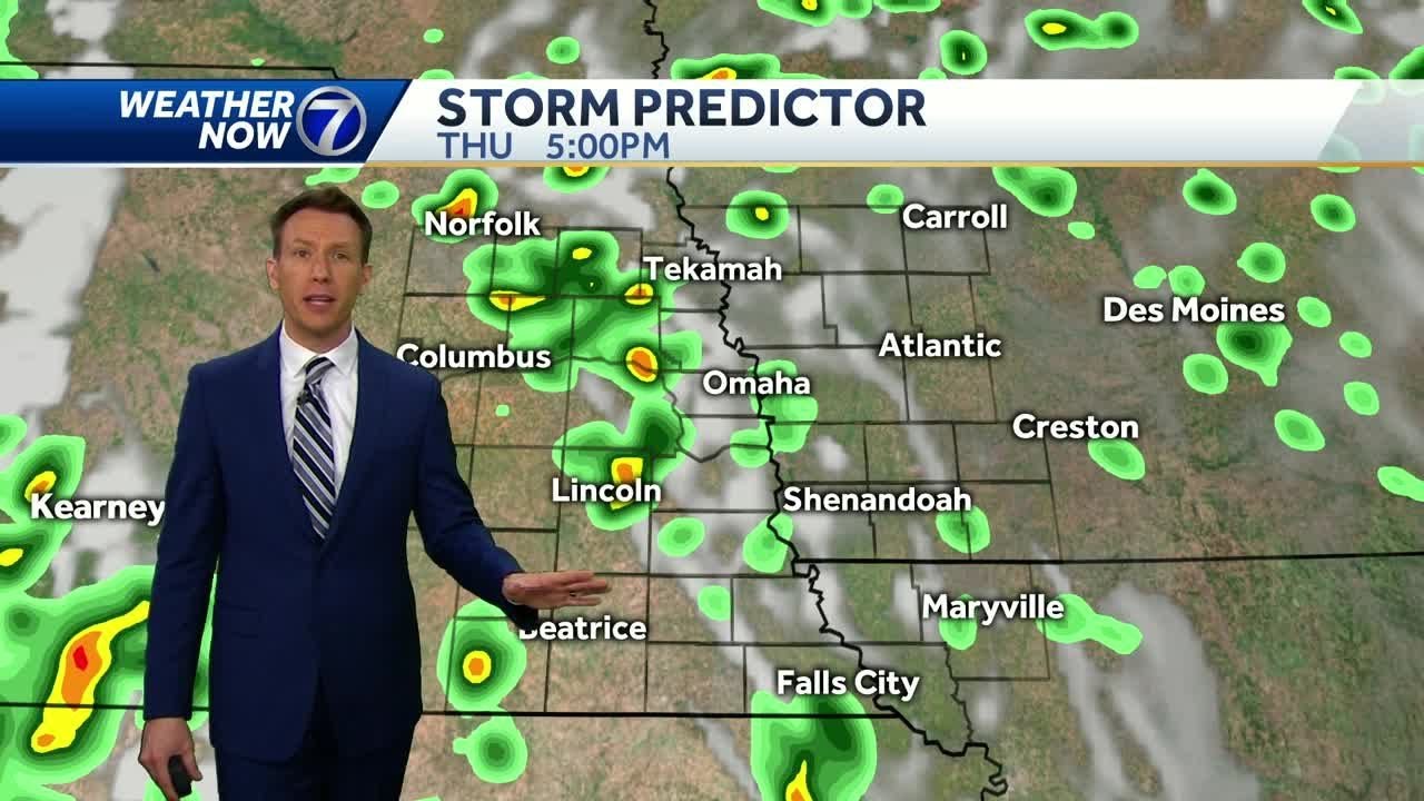Cooler and breezy with scattered rain, t-showers Thursday afternoon ...