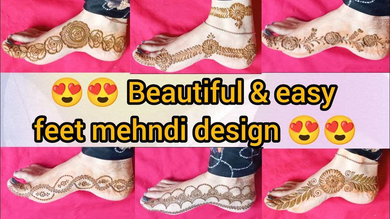 New Feet Mehndi Designs Collection 2026 | simple leg mehndi design | mehndi ka design 