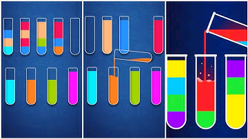 Sort The Color Puzzle Gameplay 6 , Android Games ios Walkthrough Simulator Think Brain