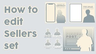 How to make / edit Sellers set | ibis paint tutorial | seller set rpw tutorial screenshot 5
