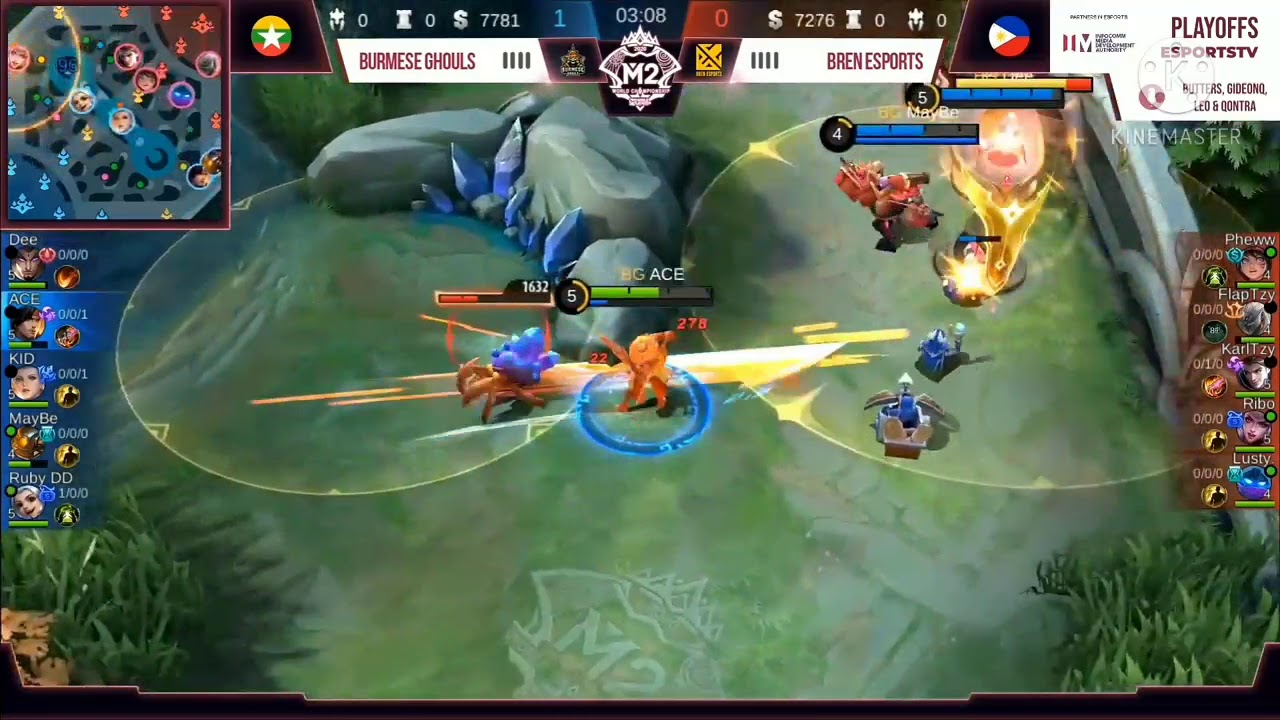 BREN ESPORTS VS BURMESE GHOULS GAME 1 M2 World Championship