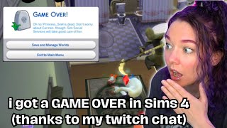 I let my viewers CONTROL my Sims game