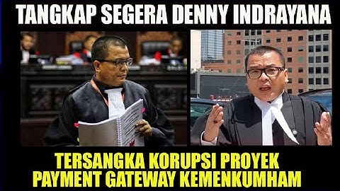 TANGKAP DENNY INDRAYANA TERSANGKA KASUS dugaan korupsi proyek payment gateway di Kemenkumham.