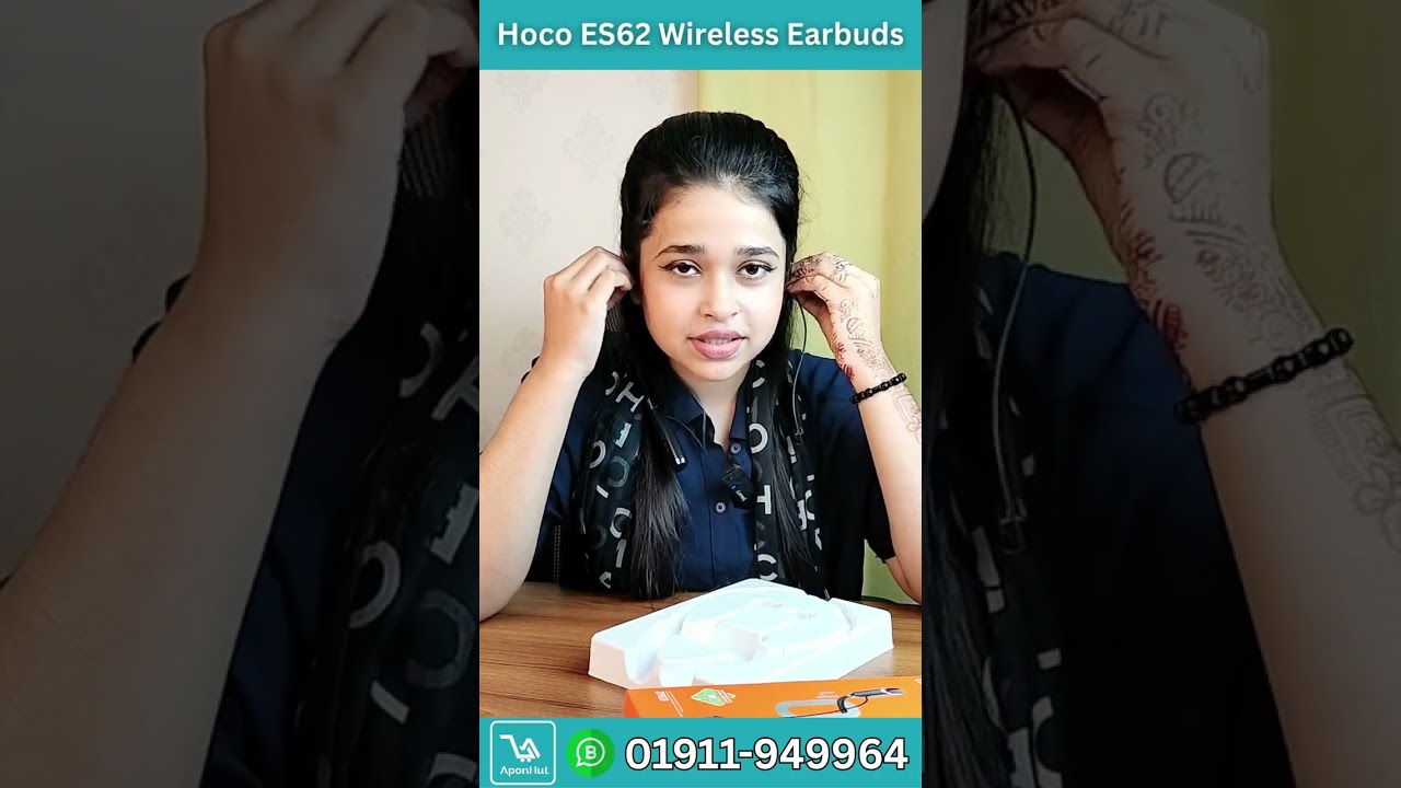 Hoco ES62 Wireless Neckband Price in Bangladesh | Best Budget TWS 2025 | Hoco ES62 Full Review