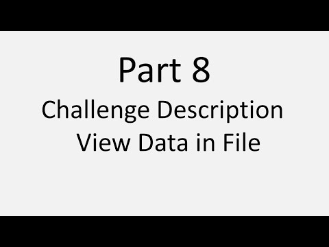 Data Science Part 8  Challenge description  view data in file