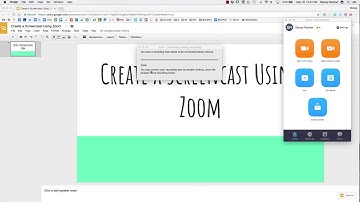 Tutorial: Create a Screencast Using Zoom (Zoom.us)