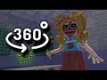 Poppy playtime chapter 3  minecraft 360 vr animation miss delight chase scene