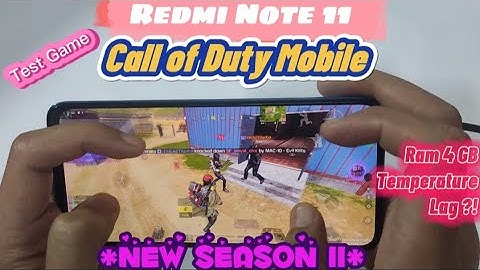 *NEW* SEASON 11 Call of Duty Mobile Play On Redmi Note 11 | 4Fingers | Full Gyro | Handcam