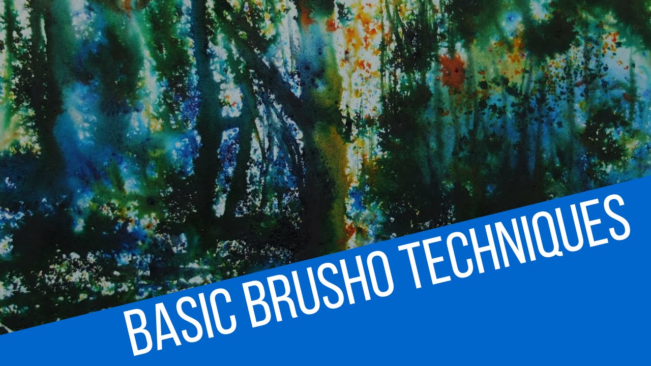 Basic brusho techniques - how to use colourcraft brusho crystals 