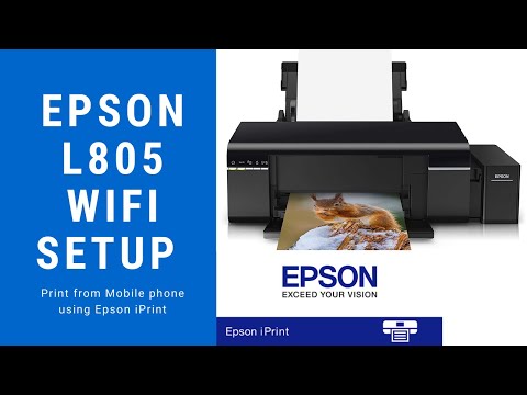 Epson L805 Wifi Setup U0026 Print Directly From Mobile Phone | Epson IPrint