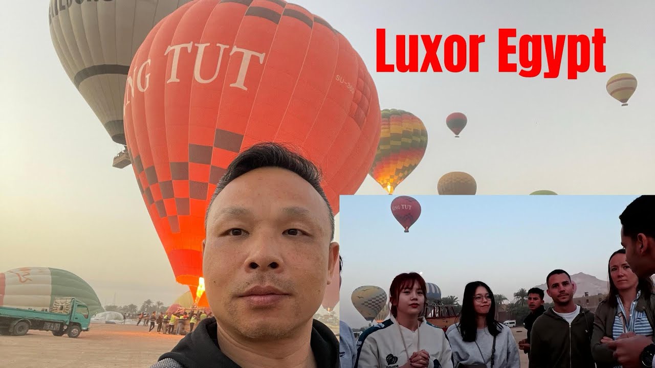 Hot-air Balloon Trip over Luxor | Egypt Ep3 #sunrise #temple