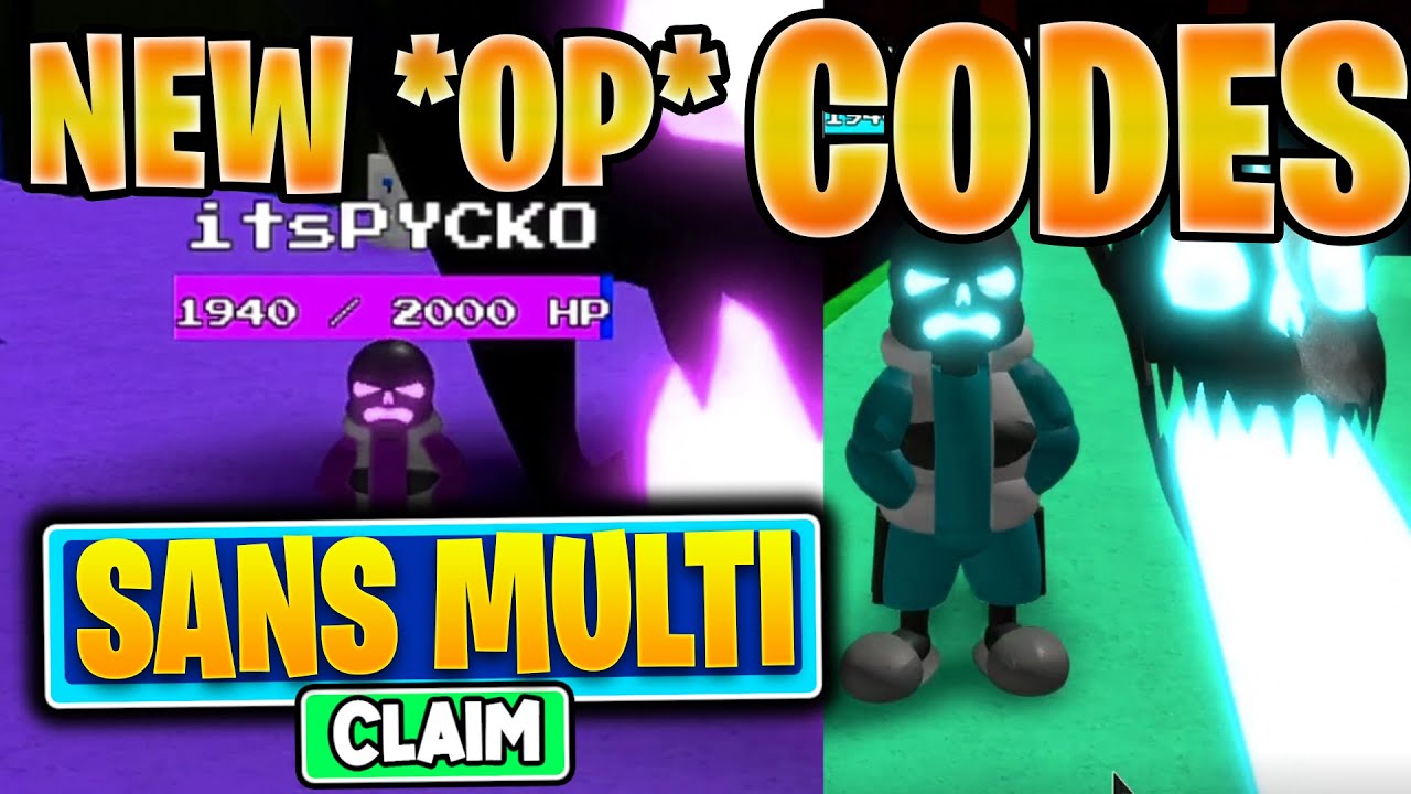  9 CODES For SANS MULTIVERSAL BATTLES Get All SANS For FREE ROBLOX WORKING YouTube