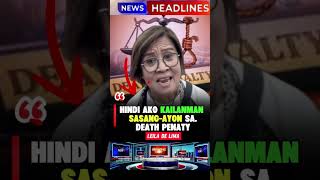 “Death Penalty: Hatol na Hindi Na Maibabalik”LEILA DE LIMA #youtubeshorts