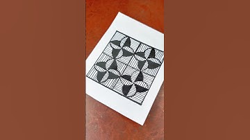 Draw with me, zentangle pattern 8 🥰| #shortsviral #zentangle #satisfying #art @TheArtCraze #viral