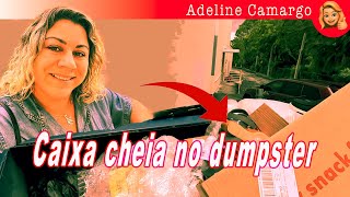 Super dumpster encontrei caixas lotadas no lixo das lojas + Dumpster diving