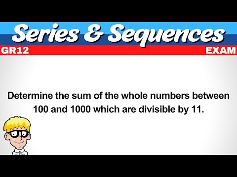 Exam Question Series Sequences