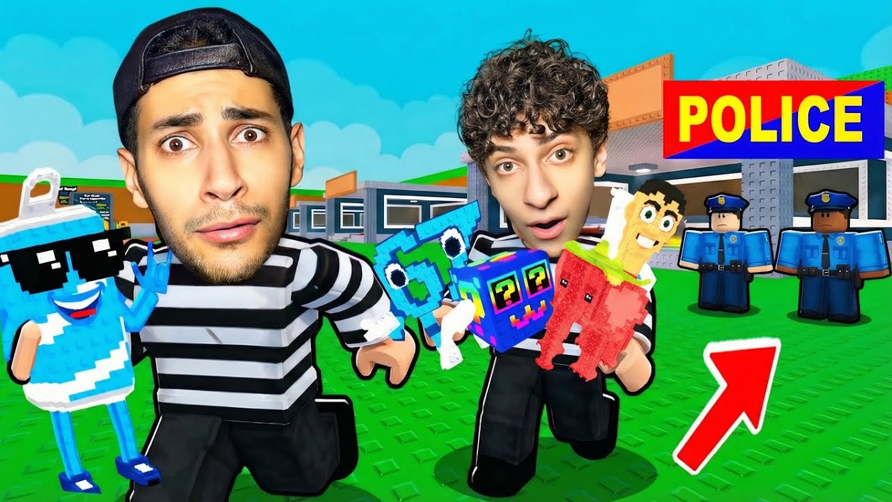 عملت عصابة انا و اخواتي و سرقنا كل الناس 😈| اقوى عصابة في ماب السرقة 😂