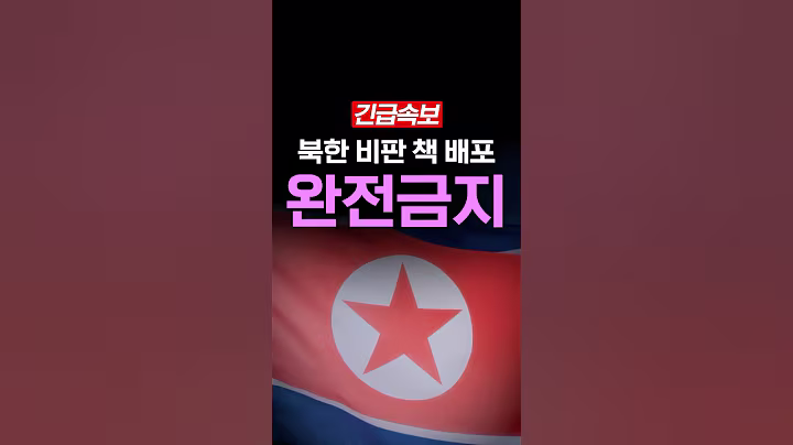 [속보] 북한 체재 비판 책, 전면금지