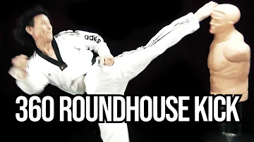 Taekwondo 360 Roundhouse Kick Tutorial | TaekwonWoo