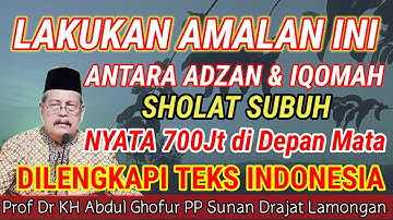 AMALAN SUPER DAHSYAT‼️Kaya Raya Lunas Hutang dg Cepat KH ABDUL GHOFUR TERBARU