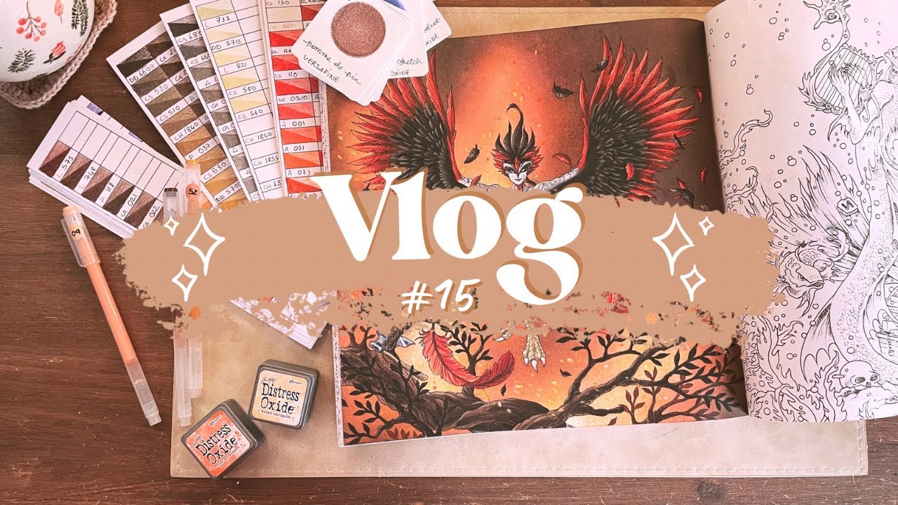 Vlog coloriage #15 - je termine mon premier Kinkade, et j’entame mon Mythomorphia!!