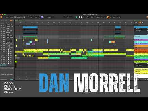 What goes into making a DJmix intro for Bass Beats & Melody in Ableton Live (SCREENSHOT ONLY)