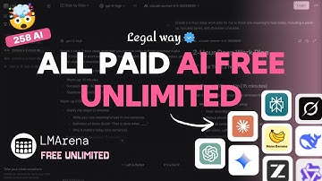 Every Paid AI - Now Free & Unlimited (100% Legal)