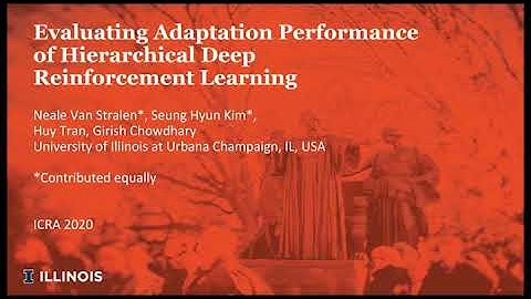 Summary Video - Evaluating Adaptation Performance of Hierarchical Deep Reinforcement Learning