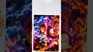 Upgrade your wall with Demon Slayer metal art! #imetalposter #demonslayer #animewallart