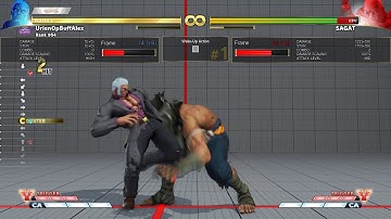 Urien headbutt loop on Sagat ex DP