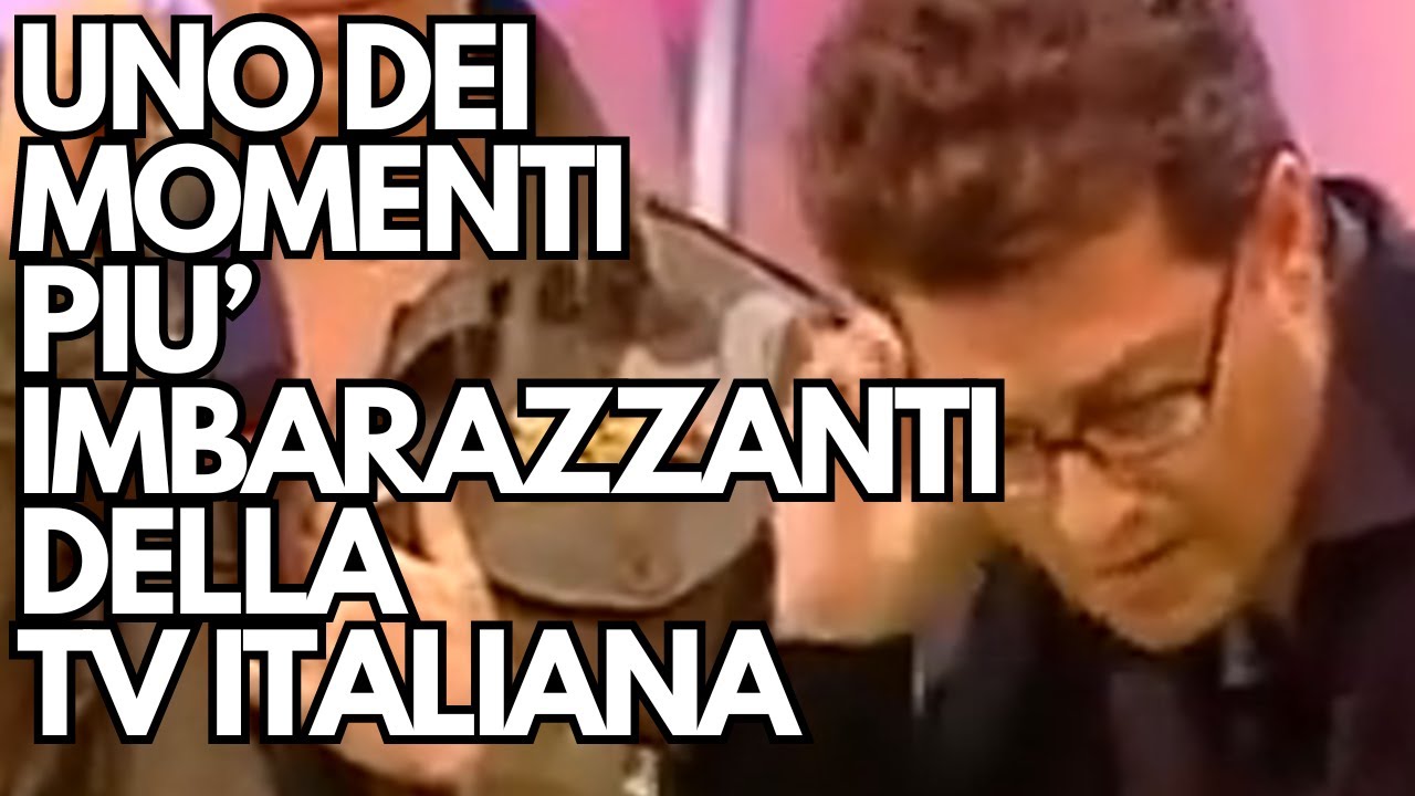UNO DEI MOMENTI PIU' IMBARAZZANTI DELLA TV ITALIANA