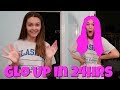 Glow up in 24 hrs! Dying Emma's hair at home new hair color!