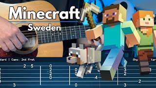PDF Sample Minecraft - Sweden Guitar guitar tab & chords by Shy Guy Guitar.