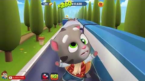 Talking Tom Gold Run Android New Gameplay - Catch the Raccoon - Part 109