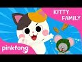 Kitty family  animal song  meow meow meow  pinkfong songs for children