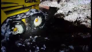 Right Track GEHL 4640 Skid Steer Tracks | Right Track Systems Int
For more information and quotes please visit http://www.righttracksystemsinc.com or phone us toll free at 1-855-481-9473.
Right Track Systems offer the only completely rebuildable skid steer track system for skid steer loaders. Since our skid steer tracks are completely customizable they can be made for any make or model of skid steer. Our custom grouser design also allows a variety of configurations including ice cleats. This is a far superior alternative to moulded skid steer rubber tracks giving you far better traction and easier installation.
Our product is like no other track product:
1. They are completely rebuildable: Unlike existing skid steer rubber tracks on the market our product is not a moulded rubber skid steer track. Once grousers have worn down over many hours they can be replaced cheaply. After being replaced it is almost like having a brand new track. This is a much better design then a moulded track which is simply a throw away once it has worn.
2. They minimize tire damage and flats: Our track design covers more tire surface area then any other over the tire skid steer track in the industry. Not only is the tread of the tire completely covered but most of the side wall as well by our patented steel tire guides. This almost completely eliminates any tire damage and flat tires.
3. They are completely customizable: Since our skid steer track system is custom made they can be adapted to any machine and made any length and width. This is of great benefit to you since we can manufacture a product that adapts to all your different lines of equipment such as skid steer tracks and bobcat tracks.
4. They eliminate tire spin Once mud, sand or snow builds up inside a moulded track the tire begins to spin, rendering the machine rather ineffective. The Right Track patented design has wear bars which grip the tire inside of the skid steer track. This completely eliminates tire slippage and greatly increases the efficiency of the machine.
5. They install easily Unlike moulded tracks which are one continuous piece our design is joined together with clips at each end. This makes installation as easy as taking the air out of your tires.
For more information and quotes please visit http://www.righttracksystemsinc.com or phone us toll free at 1-855-481-9473. Right Track GEHL 4640 Skid Steer Tracks | Right Track Systems Int