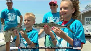 USSA takes dozens of sick kids fishing in Southport screenshot 4