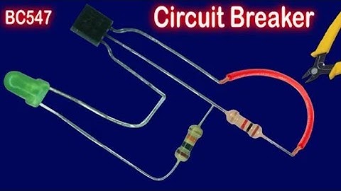 cut the wire, light will turn on automatically || circuit breaker BC547