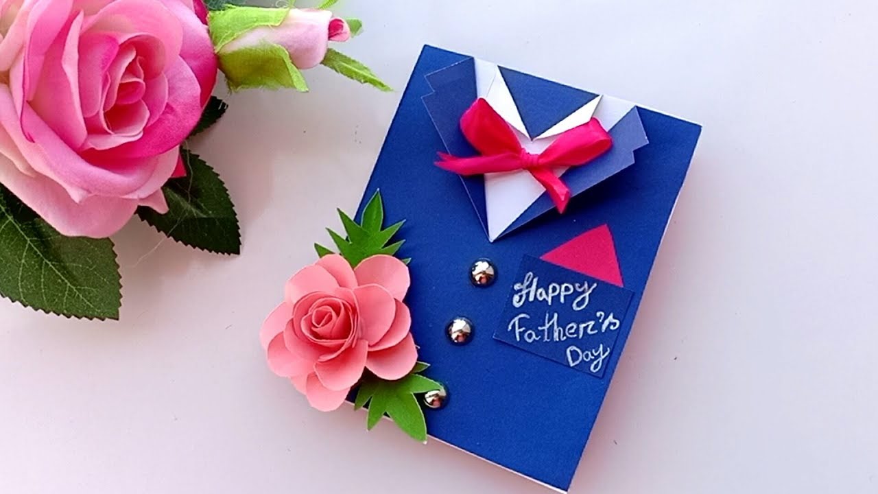Father'S Day Creative Three-Dimensional Greeting Card Pistol 3D Handmade  Card Children'S Blessing Message Gift 
