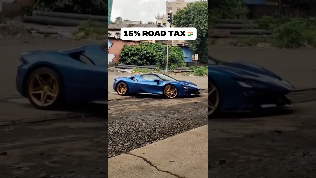 🤯 Supercars in India 🇮🇳     Paying road tax up to ₹60 lakhs for this… 