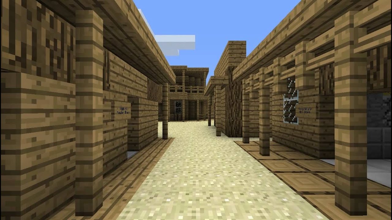 Minecraft: Western Town - YouTube
