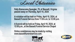 Obits for April 15, 2024