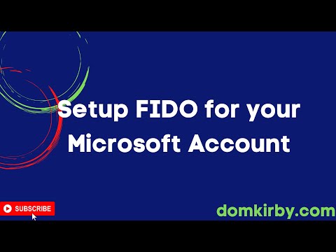 Setup FIDO2 Authentication with your Personal Microsoft Account